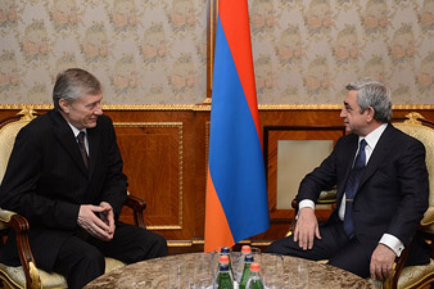 Աերժ Սարգսյանն ընդունել է ՀԱՊԿ գլխավոր քարտուղար Նիկոլայ Բորդյուժային