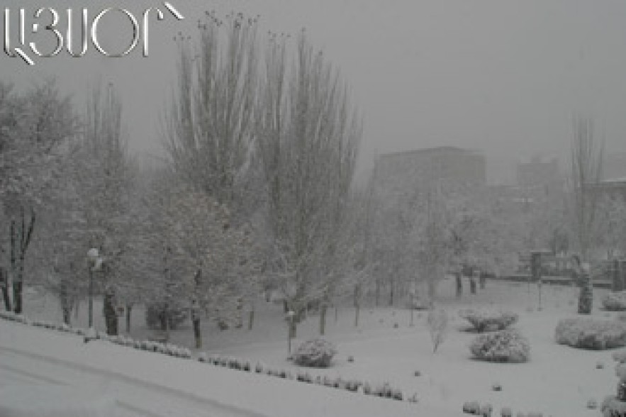 It snows in some regions of Armenia