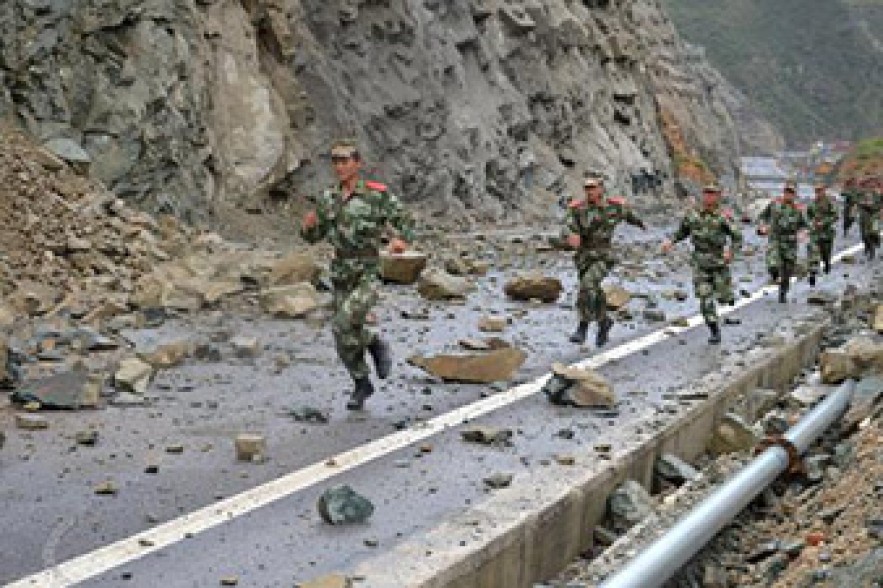 Strong earthquake hits China