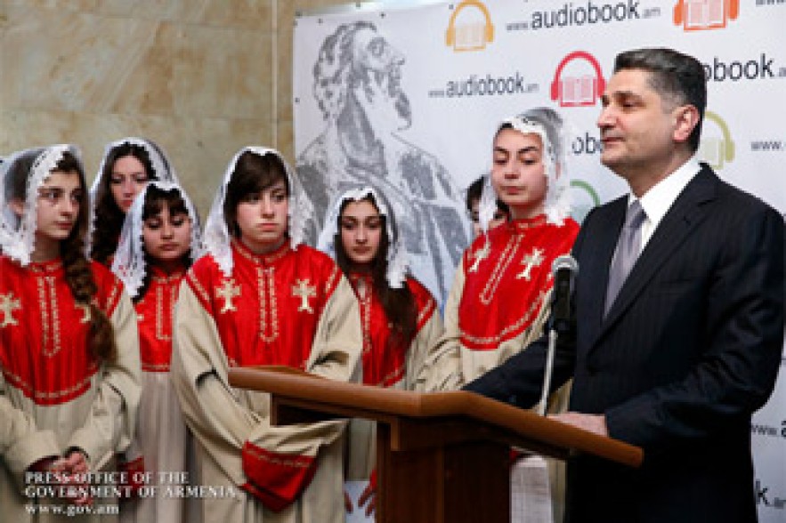 Վարչապետը՝ audiobook.am-ի մասին. Այն մեծ պահանջարկ կունենա սփյուռքում