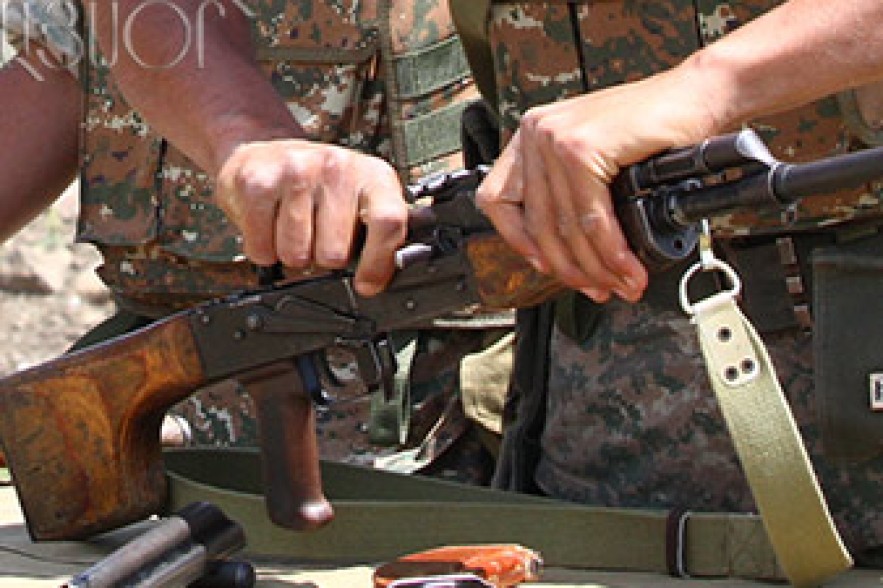 Soldier injured while cleaning gun 