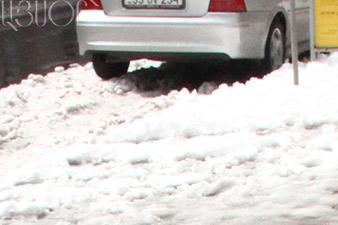 Interstate and community roads barely passable in Armenia 
