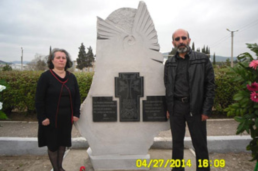 Khachkar erected in military unit of hero soldier Armen Hovhannisian