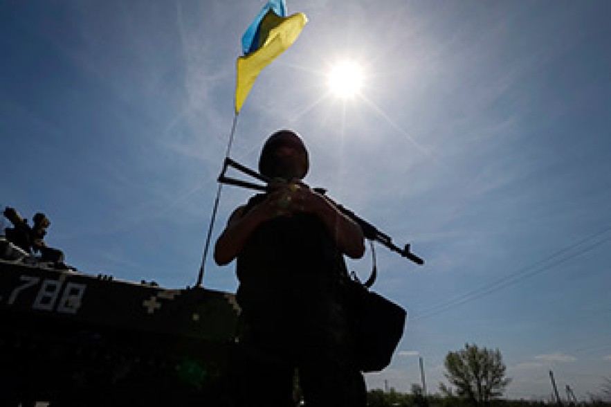 Под Славянском ранены  восемь украинских военных