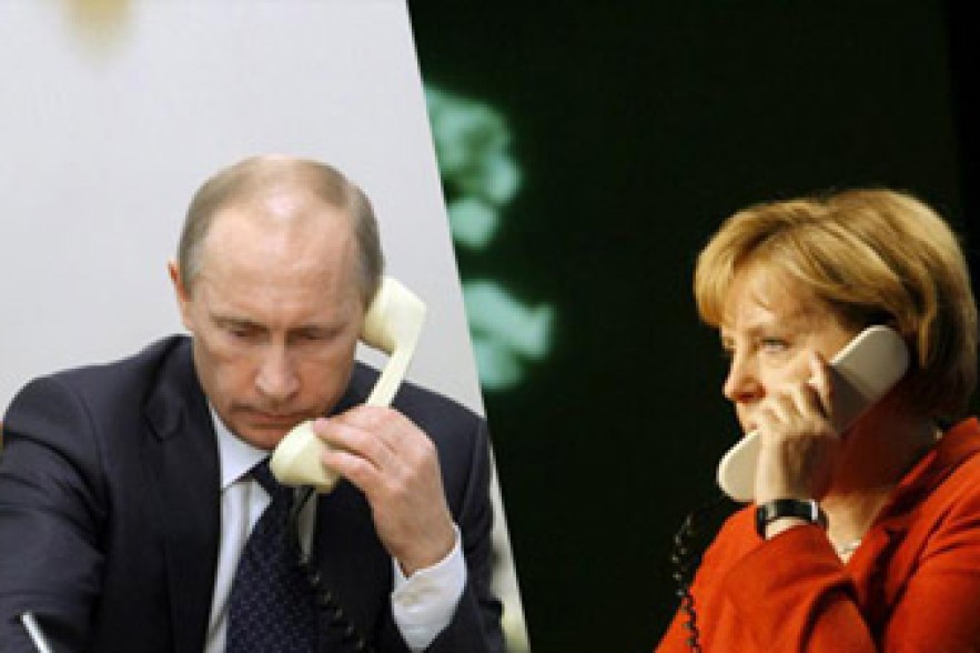 Путин и Меркель обсудили ситуацию в Украине