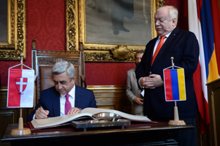 Նախագահ Սերժ Սարգսյանը հանդիպել է Վիեննայի քաղաքապետին