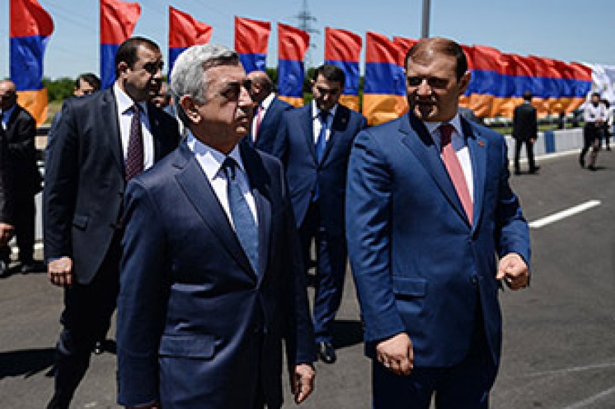 Президент Армении Серж Саргсян совершил рабочую поездку по столице