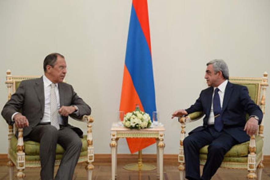 Սերժ Սարգսյանն ընդունել է ՌԴ ԱԳՆ Սերգեյ Լավրովին