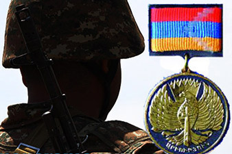 NKR president awards posthumously Medal for Courage to Zorik Gevorgyan NKR president awards posthumously Medal for Courage to Zorik Gevorgyan