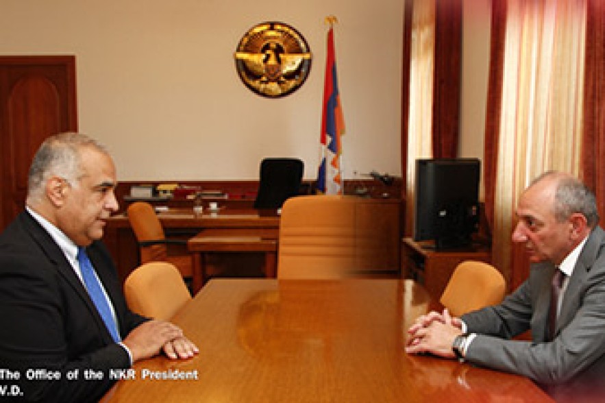 Bako Sahakyan receives Raffi Hovannisian 