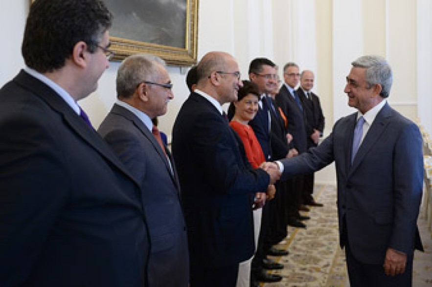 Նախագահն ընդունել է Բրյունո լը Ռուի գլխավորած պատվիրակությանը