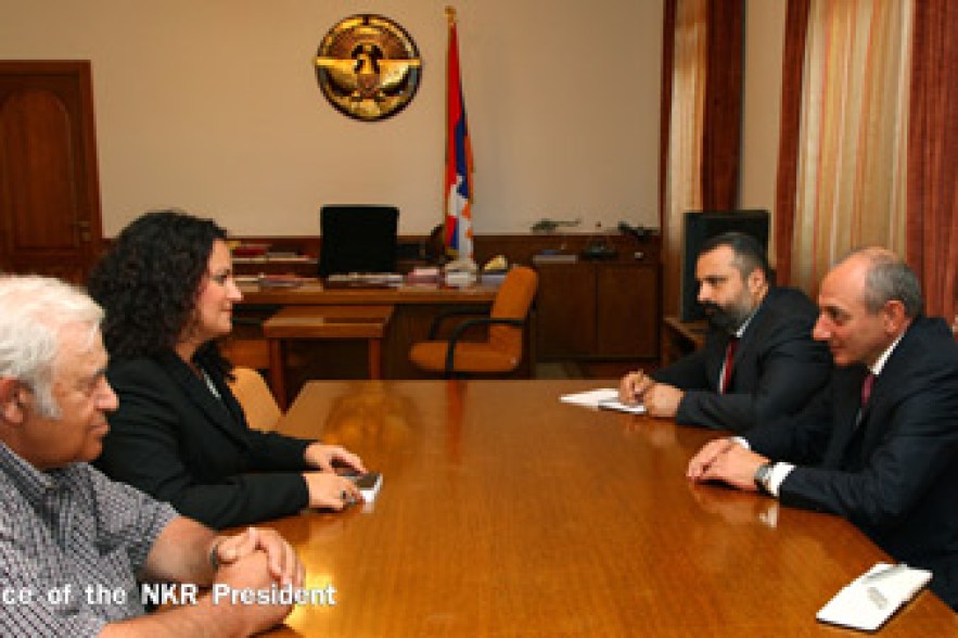 Արցախի նախագահն ընդունել է Աննա Աստվածատրյան-Տուրկոտին