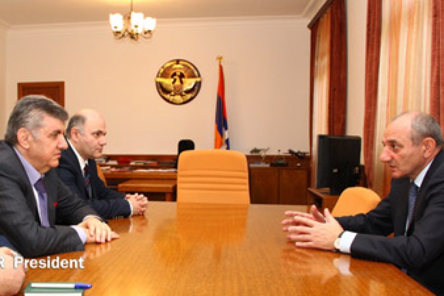 NKR president meets with Ara Abrahamyan 
