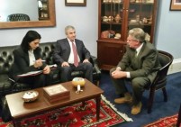 Karabakh parliament speaker meets James Warlick in Washington