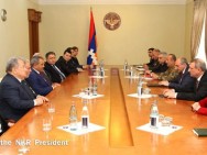 Karabakh President hosts Pan-Armenian Games' Committee members