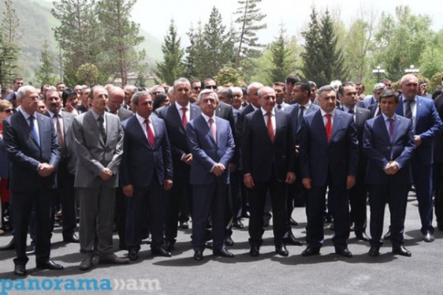 Armenian President attends opening of Hyatt Place hotel in Jermuk
