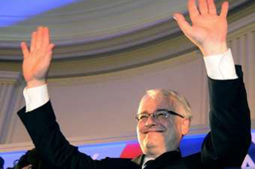 Ivo Iosipovich wining the Presidential elections in Croatia