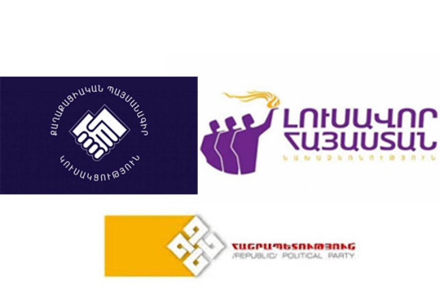 «Լուսավոր Հայաստան»-ը, «ՔՊ»-ն ու «Հանրապետություն»-ն ընտրություններին  կմասնակցեն «ԵԼՔ դաշինք» անվանումով