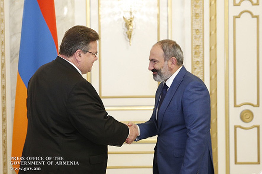 Никол Пашинян принял главу МИД Литвы Линаса Линкявичюса