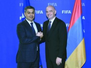 AFF chairman Artur Vanetsyan invites FIFA president to Armenia