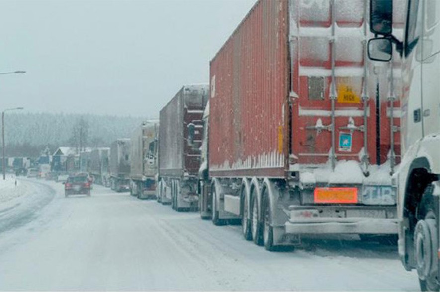 Gudauri-Kobi road sector taking to Upper Lars closed for vehicles with trailers and semi-trailers due to heavy snow