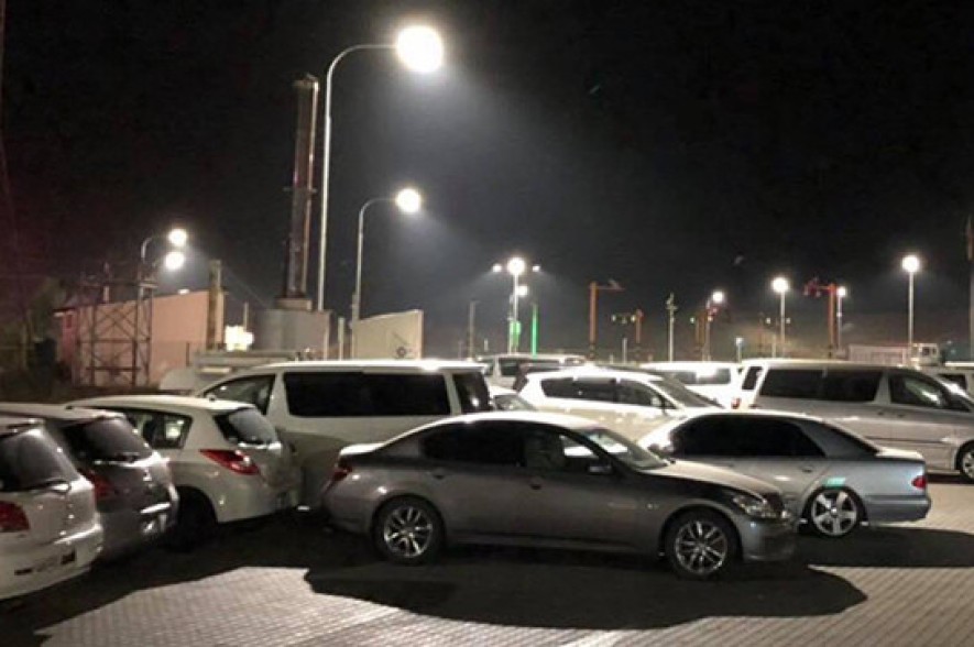 Mikael Melkumyan reports about big queues in Bagratashen border check-point