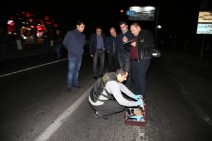 Two people suspected in murder of police officer in Yerevan taken to police department