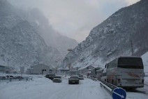 Mtskheta-Stepantsminda-Lars highway closed for traffic due to snow precipitation