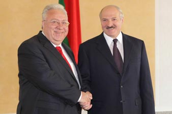 RA ambassador presented his credentials to A. Lukashenko RA ambassador presented his credentials to A. Lukashenko