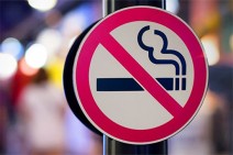 Smoking in closed public areas hence banned by law