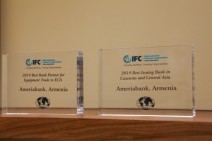 Ameriabank Receives Two IFC Awards for Achievements in Trade-Finance Sector