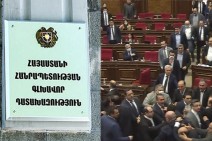 Armenia’s Prosecutor General Office studies footage of today’s brawl in the parliament