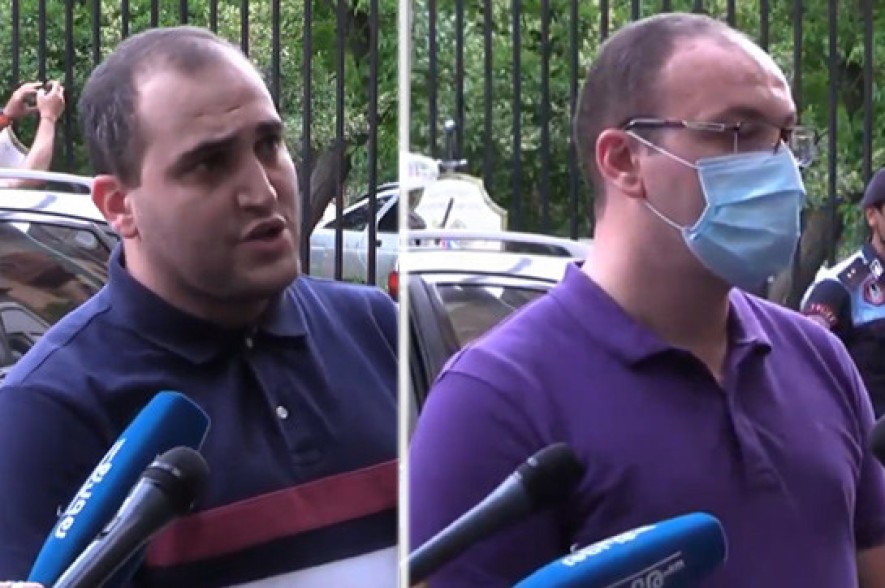 Arsen Babayan, Narek Samsonyan leave the Arabkir police department