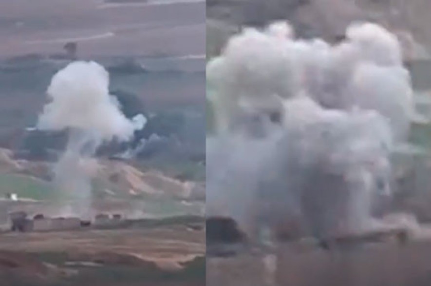 Adversary faces severe resistance of Defense Army after initiating tank attack