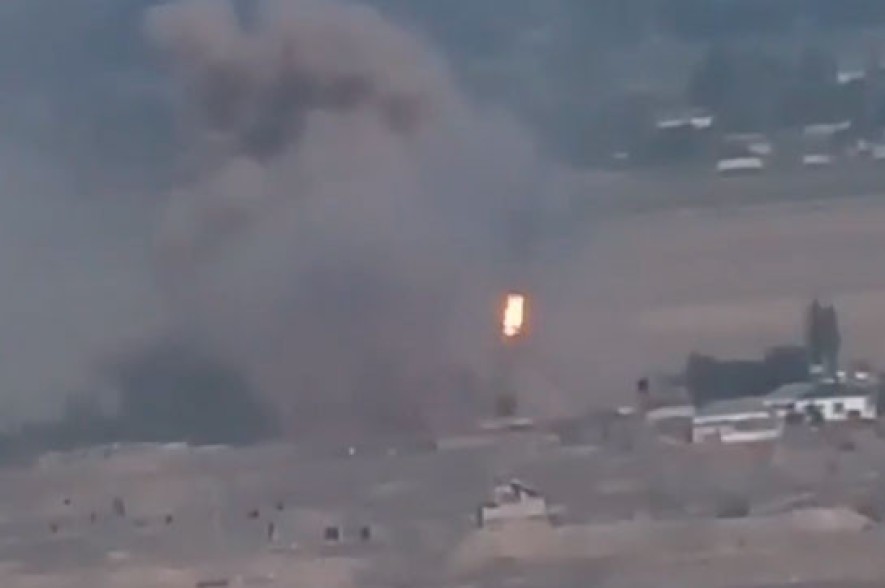 Azerbaijan deploys TOS-1A heavy artillery systems in settlements, making live shields from own citizens (video)