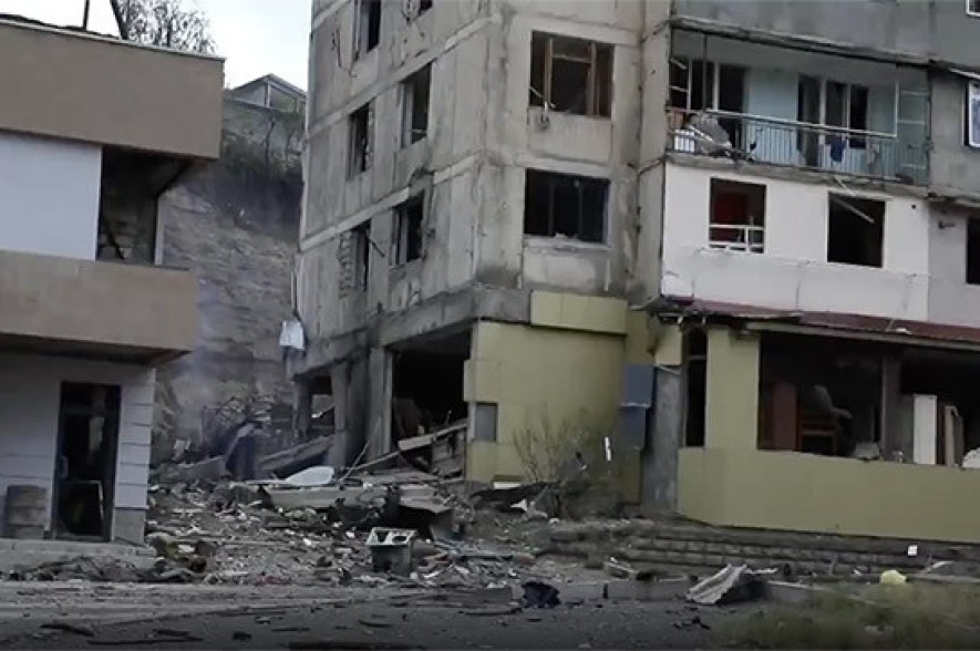 Amnesty International’s Crisis Response experts identified Israeli-made M095 DPICM cluster munitions in Stepanakert