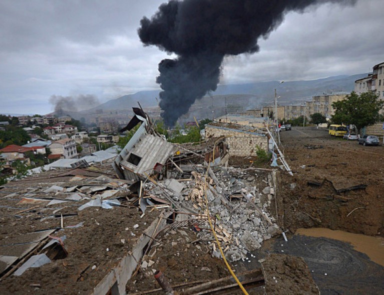 Azerbaijan again shells Stepanakert, ignoring humanitarian ceasefire