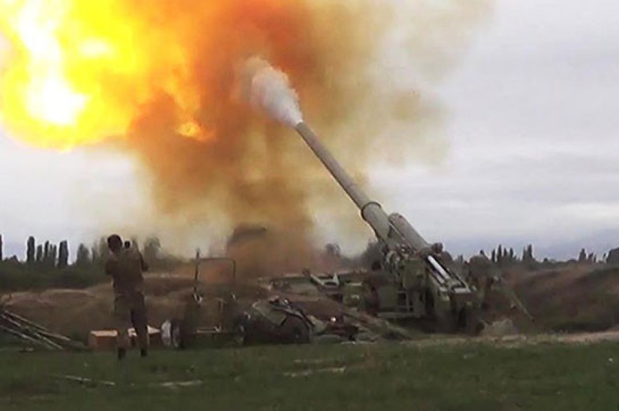 Azerbaijani forces target south-eastern direction, fire five shells in the direction of Karabakh army positions: MOD spokesperson