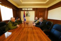 Artsakh President Arayik Harutyunyan received head of the Volunteers' Union of Crimea Armen Martoyan