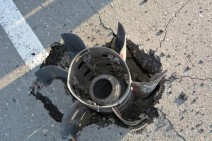 Azerbaijan fires a missile from Smerch MLRS in the direction of Karabakh's capital Stepanakert