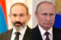 Russia's president holds phone conversations with Armenian PM, Azeri President