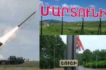 Azerbaijani forces shell Karabakh’s Martuni, Shushi towns from Smerch