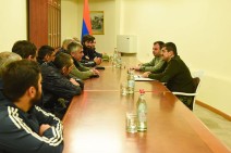 Volunteer squad consisting of Armenian community of Abkhazia arrived in Nagorno Karabakh