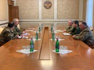 Artsakh Republic president receives commander of Russian peacekeeping forces in Karabakh Rustam Muradov