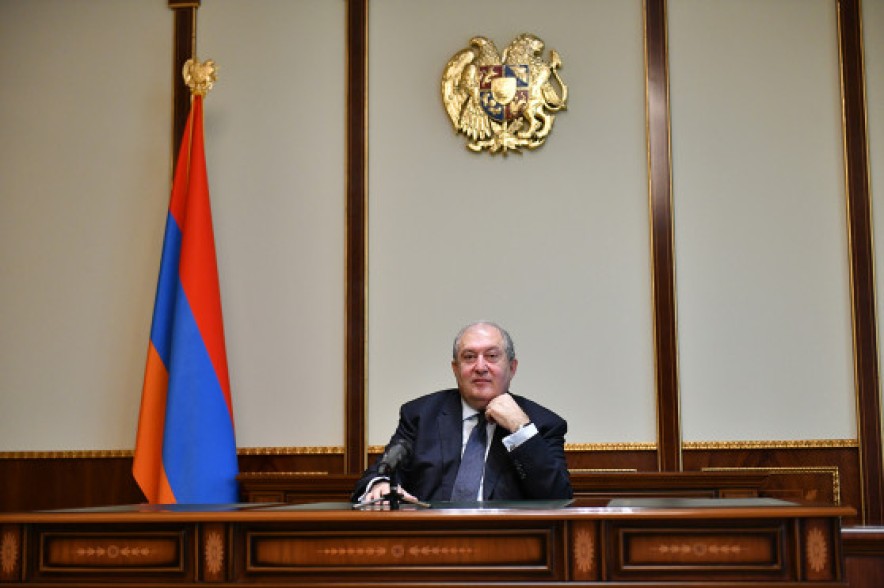 Armenia's President Armen Sarkissian states about necessity of government's resignation and conduction of snap parliamentary elections