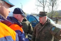 4,000 residents arrived back in Stepanakert accompanied by Russian peacekeepers