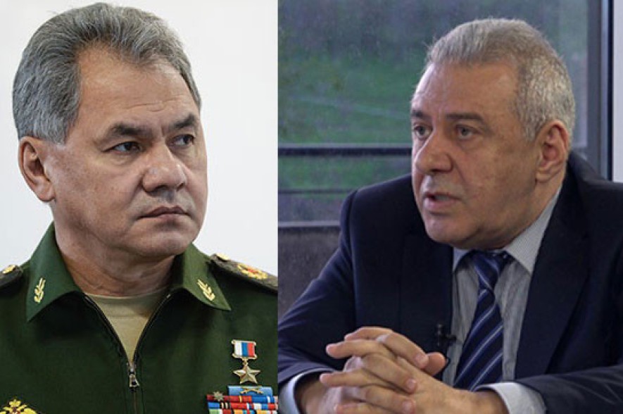 Шойгу призвал главу Минобороны Армении обеспечить строгий контроль за соблюдением перемирия в Карабахе