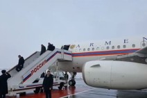 Pashinyan's plane lands in Moscow