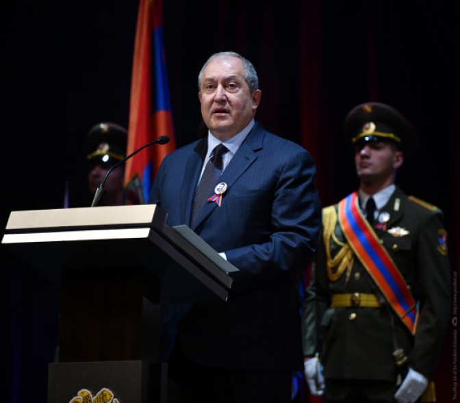 We are indebted to our heroic martyrs. President of the Republic Armen Sarkissian’s message on the occasion of the Army Day