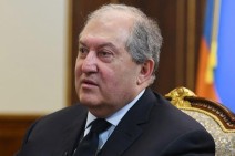 Armenia's president returns from London